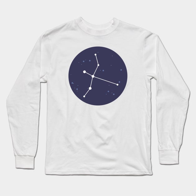 Cygnus Constellation Long Sleeve T-Shirt by aglomeradesign